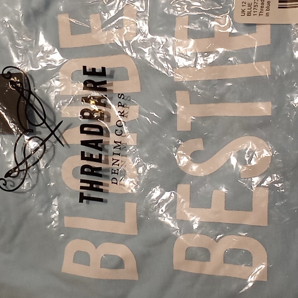 New 2pc 💯%COTTON Threadbare lounge coords PJ t-shirts & shorts #A181J - Picture 5 of 10